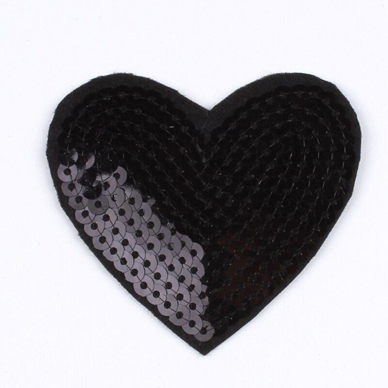 Patch HEART Iron-on Patches Heart / Application HEART / Patches / Patches /  Colorful Mix / Sewing Patches 