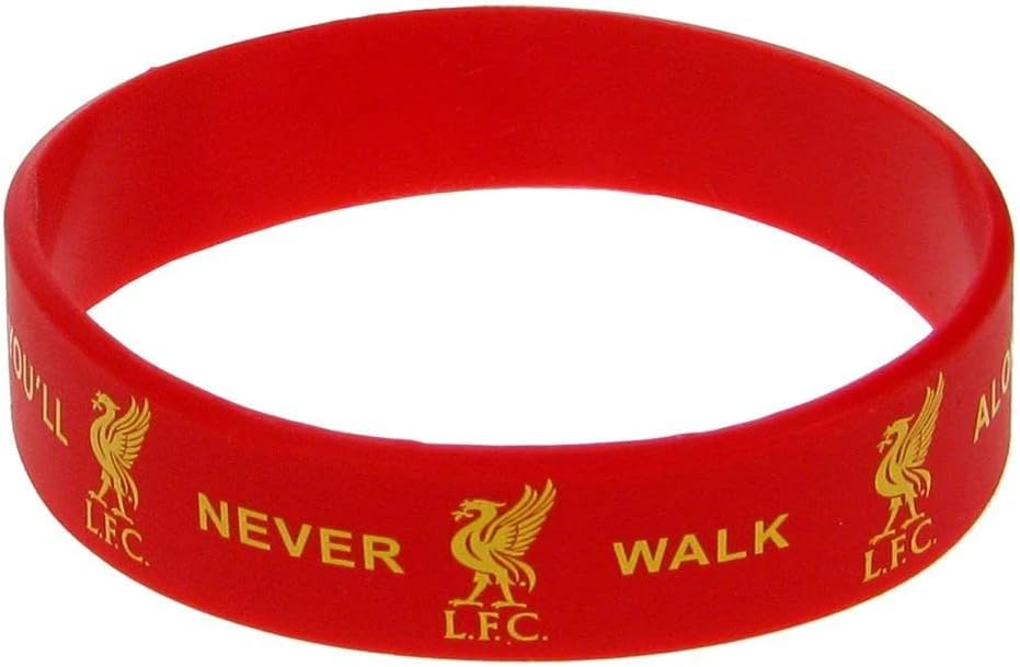 Officially Licensed Liverpool FC Silicone Wristband- LFC Rubber Bracelet YNWA