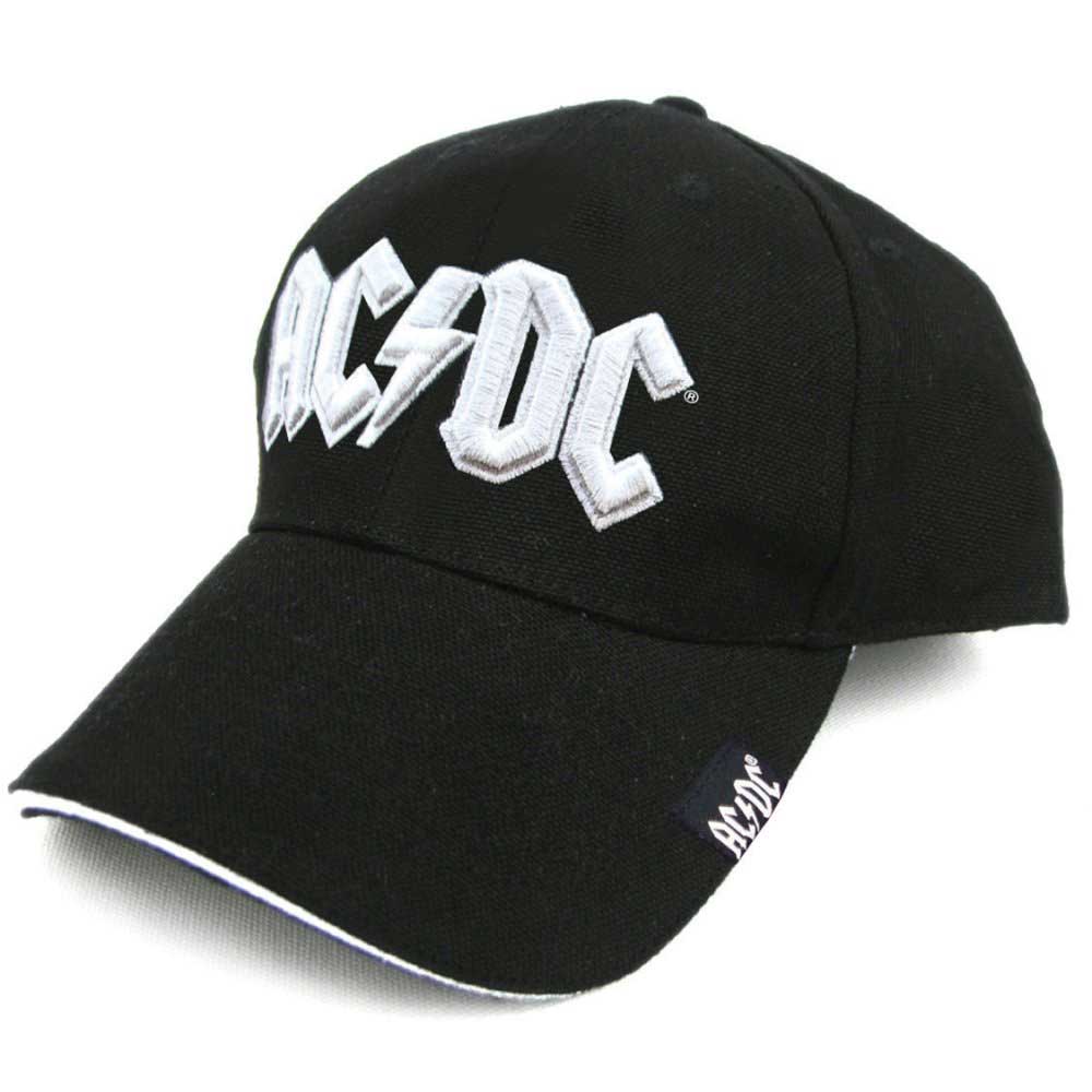 Officially Licensed ACDC Logo Baseball Cap- One Size White Music Rock Band Hat