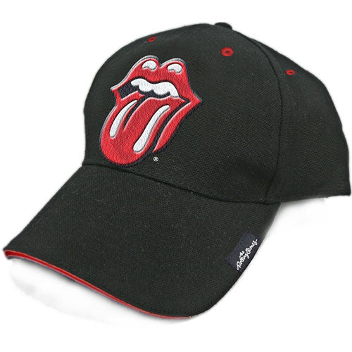 Officially Licensed Rolling Stones Baseball Cap- One Size Black Music Band Hat