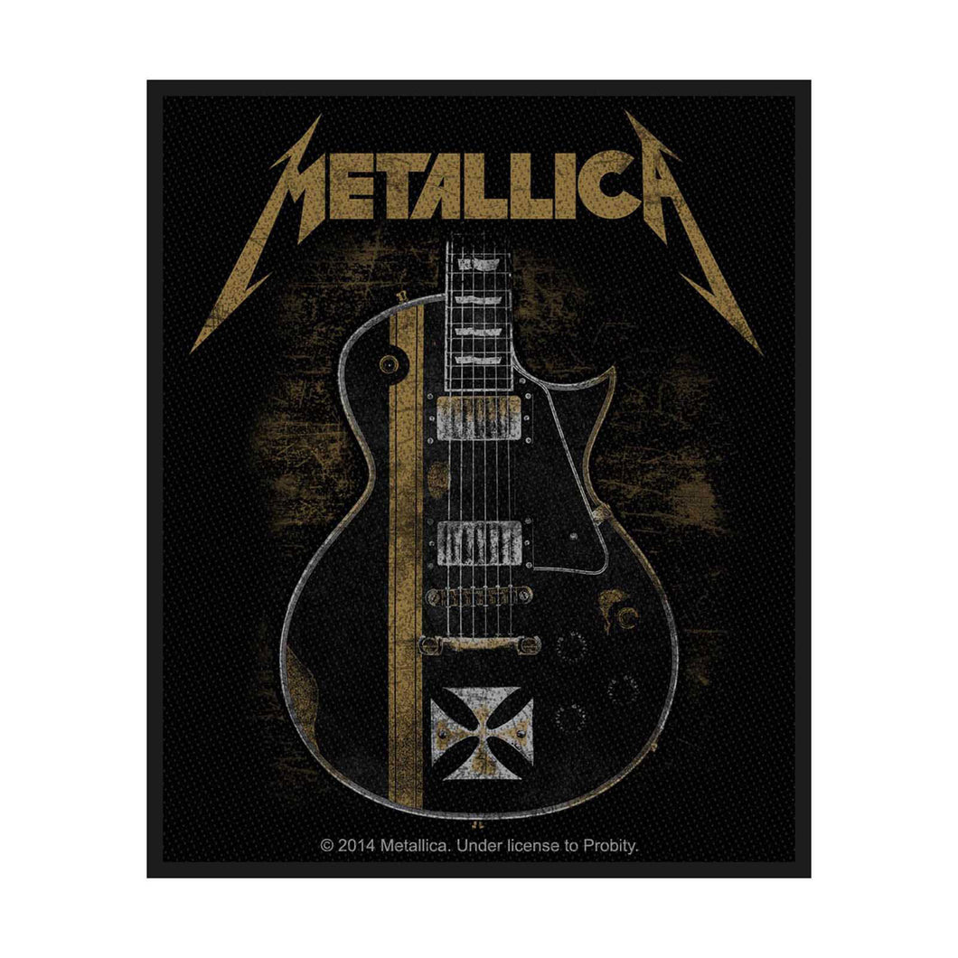 Officially Licensed Metallica Hetfield Guitar Sew On Patch- Music Band Patches