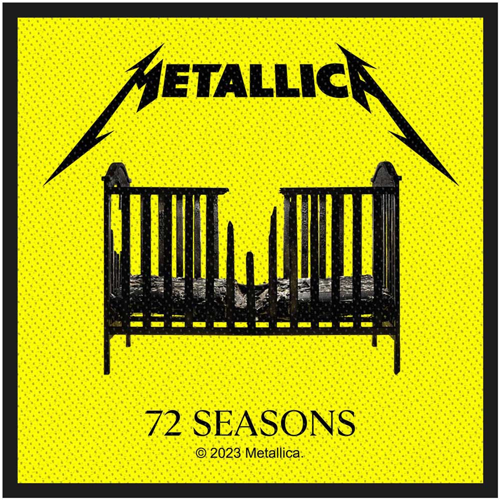 Officially Licensed Metallica 72 Seasons Sew On Patch- Music Band Patches