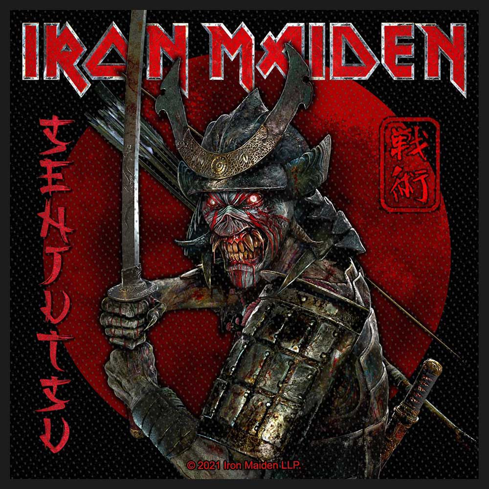 Officially Licensed Iron Maiden Senjutsu Sew On Embroidered Band Patch