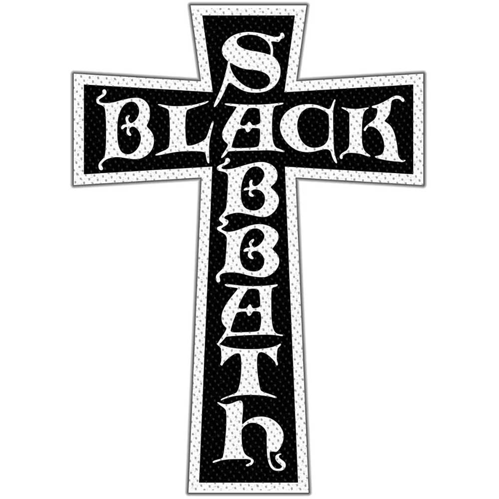 Officially Licensed Black Sabbath Cross Sew On Patch- Music Merch Patches