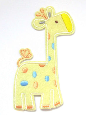 Giraffe Iron On Patch- Embroidered Appliques Animal Badge Safari Zoo Sew Crafts - HanDan Patches