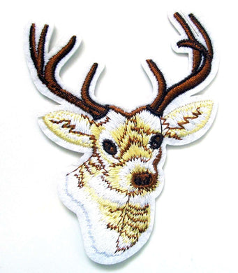 Christmas Reindeer Iron On Patch- Xmas Embroidered Applique Badge Patches HD233 - HanDan Patches