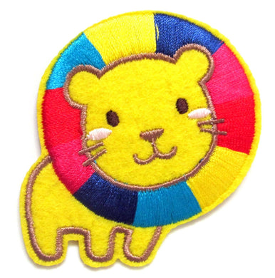 Lion Iron On Patch- Embroidered Appliques Kids Animal Badge Safari Zoo Sew Craft - HanDan Patches