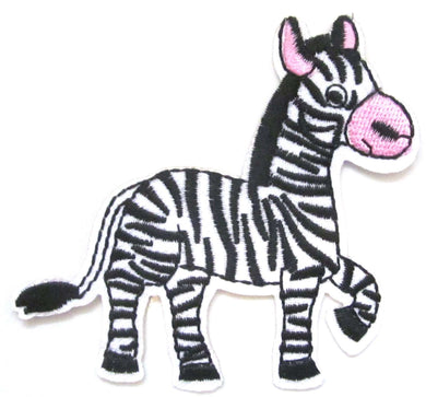 Zebra Iron On Patch- Animal Novelty Nature Zoo Applique Crafts Badge - HanDan Patches