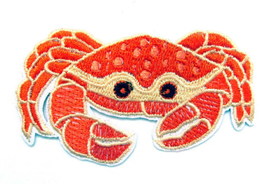 Crab Iron On Patch- Fish Kids Animal Underwater Badge Applique Sew - HanDan Patches