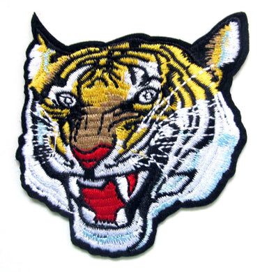 Tiger Iron On Patch- Embroidered Appliques Animal Badge Safari Zoo Sew Crafts - HanDan Patches