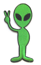 Load image into Gallery viewer, Alien Peace Iron On Patch- Embroidered Appliques Sew Sci-Fi Badge Crafts - HanDan Patches
