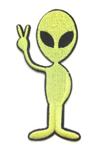 Load image into Gallery viewer, Alien Peace Iron On Patch- Embroidered Appliques Sew Sci-Fi Badge Crafts - HanDan Patches
