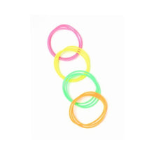 Load image into Gallery viewer, 12 Neon Gummy Bangles Shag Bands 80&#39;s Gummies Bracelets Kids Party Bag Wristband - HanDan Patches
