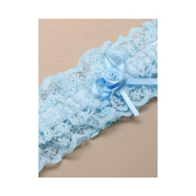 Load image into Gallery viewer, Ladies Blue Garter For Wedding Bridal Bridesmaid Ribbon Underwear Womens - HanDan Patches
