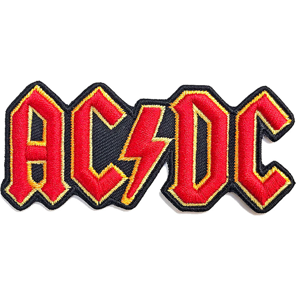 Officially Licensed ACDC Red Logo Iron On Patch- Music Rock Band Patches