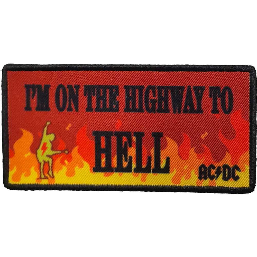 Officially Licensed ACDC Highway To  Hell Sew On Patch- Music Rock Patches