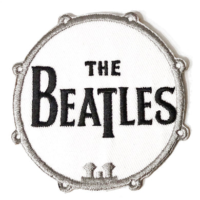 Officially Licensed Beatles Drum Logo Iron On Patch