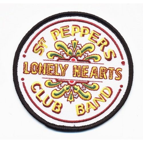 Officially Licensed Beatles Sgt Peppers Club Band Drum Iron On Patch- Music Patches