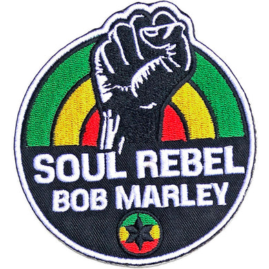 Officially Licensed Bob Marley Soul Rebel Iron On Patch