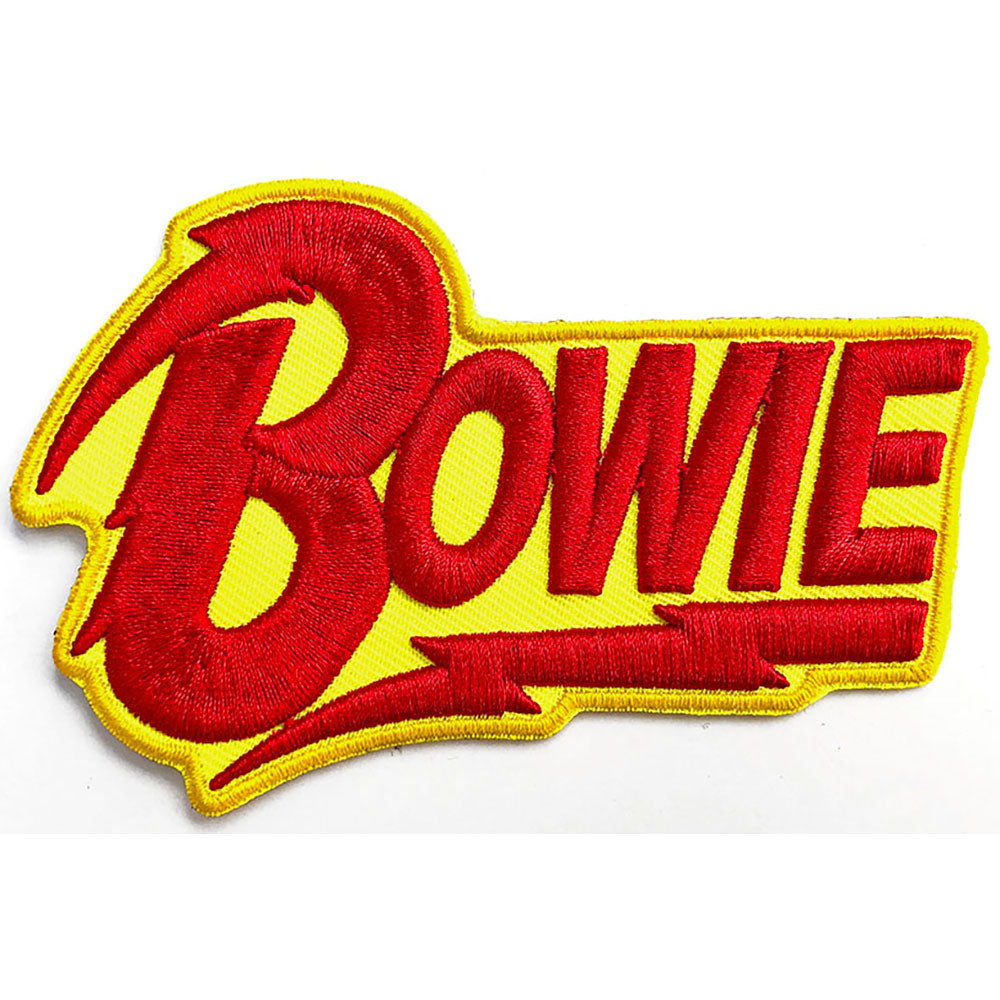 Officially Licensed David Bowie Logo Iron On Patch- Music Rock Patches