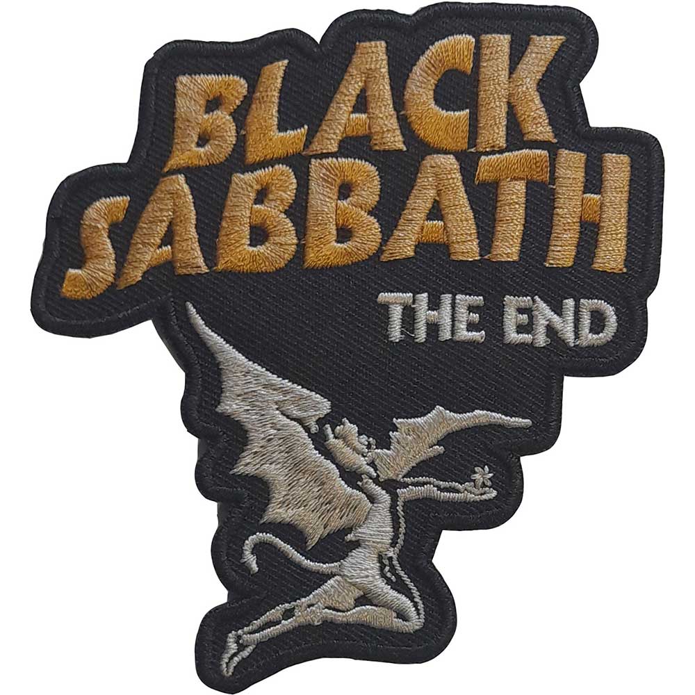 Officially Licensed Black Sabbath The End Iron On Patch- Music Band Patches