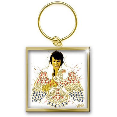 Officially Licensed Elvis Presley Keychain- 70's Vegas Eagle suite Keyring Gift