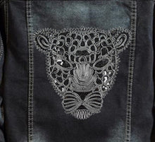 Load image into Gallery viewer, Extra Large Black Leopard Sew On Patch- Giant Animal Back Patches Badge

