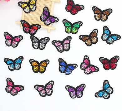 Butterfly Iron On Patch- Embroidered Appliques Nature Insects Badge Crafts - HanDan Patches