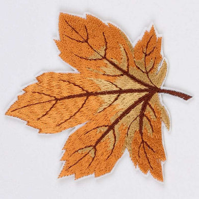 Maple Leaf Iron On Patch- Flower Nature Embroidered Applique Badge HD284 - HanDan Patches