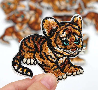 Kitten Iron On Patch- Animal Cat Tiger Nature Cute Applique Crafts Badge HD107 - HanDan Patches