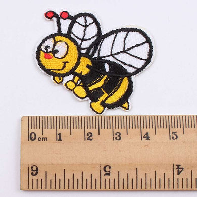 Mini Bumble Bee Iron On Patch- Animal Pet Nature Applique Crafts Badge HD177 - HanDan Patches