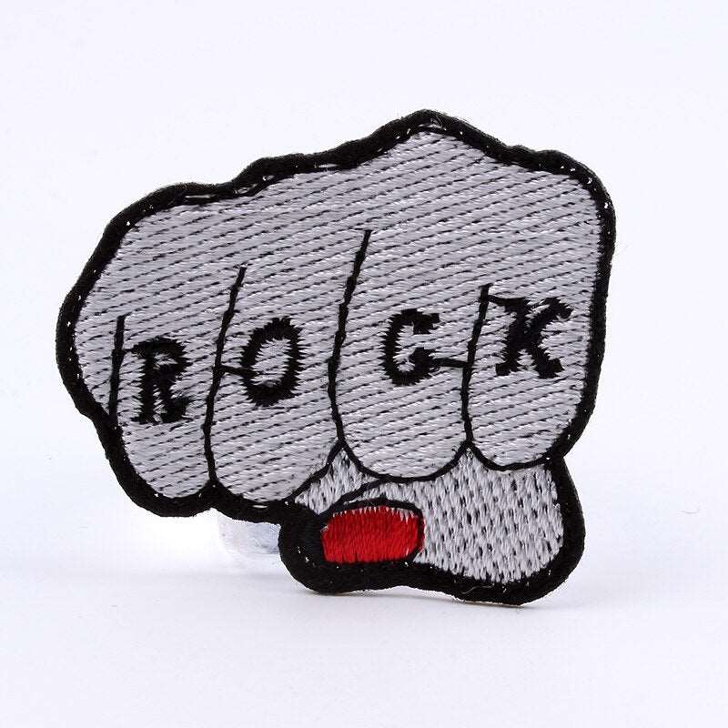 Rock Fist Iron On Patch- Cool Music Embroidered Applique Badge Patches HD231 - HanDan Patches