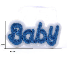 Load image into Gallery viewer, Baby Iron On Patch- Novelty Blue Boys Funny Embroidered Applique Badge HD282 - HanDan Patches
