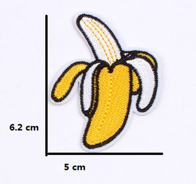 Banana Iron On Patch- Fruit Food Citrus Applique Crafts Badge Patches HD127 - HanDan Patches