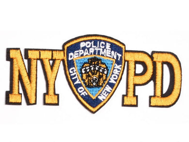 NYPD Police Iron On Patch- Fancy Dress New York Embroidered Badge Applique HD340 - HanDan Patches