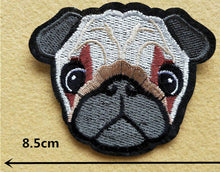 Load image into Gallery viewer, Dog Puppy Iron On Patch- 6 Designs- Pug Spaniel Applique Badge Patches
