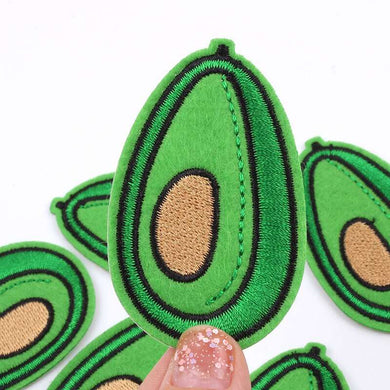 Avocado Iron On Patch- Food Fruit Veg Applique Crafts Badge Patches - HanDan Patches
