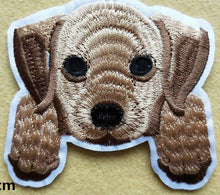 Load image into Gallery viewer, Dog Puppy Iron On Patch- 6 Designs- Pug Spaniel Applique Badge Patches
