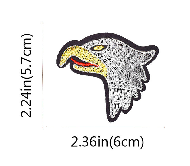 Eagle Iron On Patch- Bird Of Prey Embroidered Applique Badge Patches