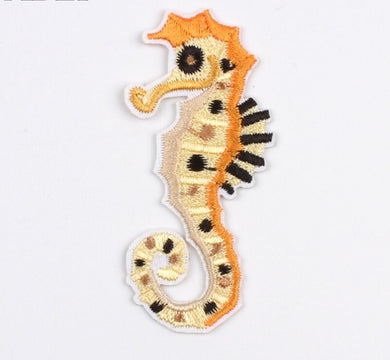 Seahorse Iron On Patch- Fish Under Water Sealife Crafts Badge Patches HD279 - HanDan Patches