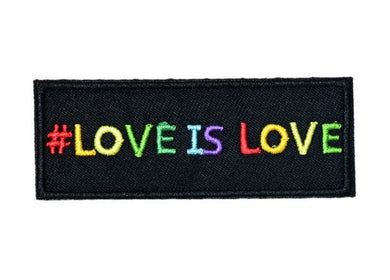 Love Is Love Iron On Patch- LGBTQ Gay Pride Rainbow Embroidered Applique - HanDan Patches
