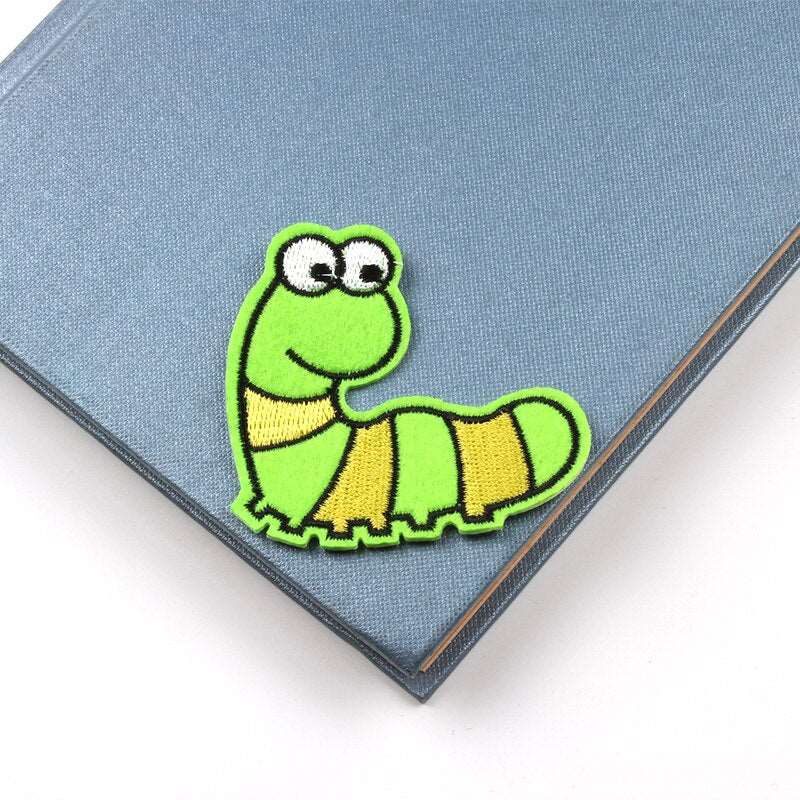 Cute Caterpillar Iron On Patch- Insect Applique Crafts Badge Patches - HanDan Patches