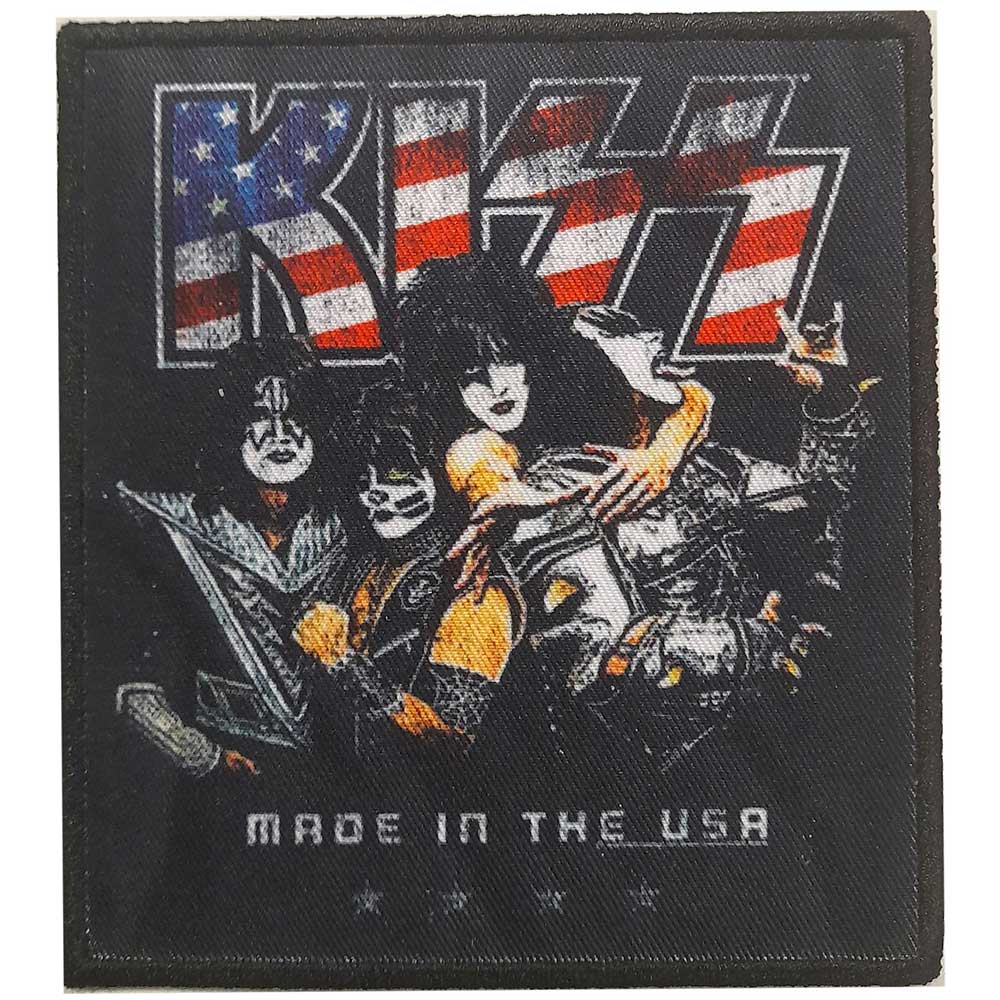 Officially Licensed KISS Made In USA Sew On Patch- Music Rock Band Patches