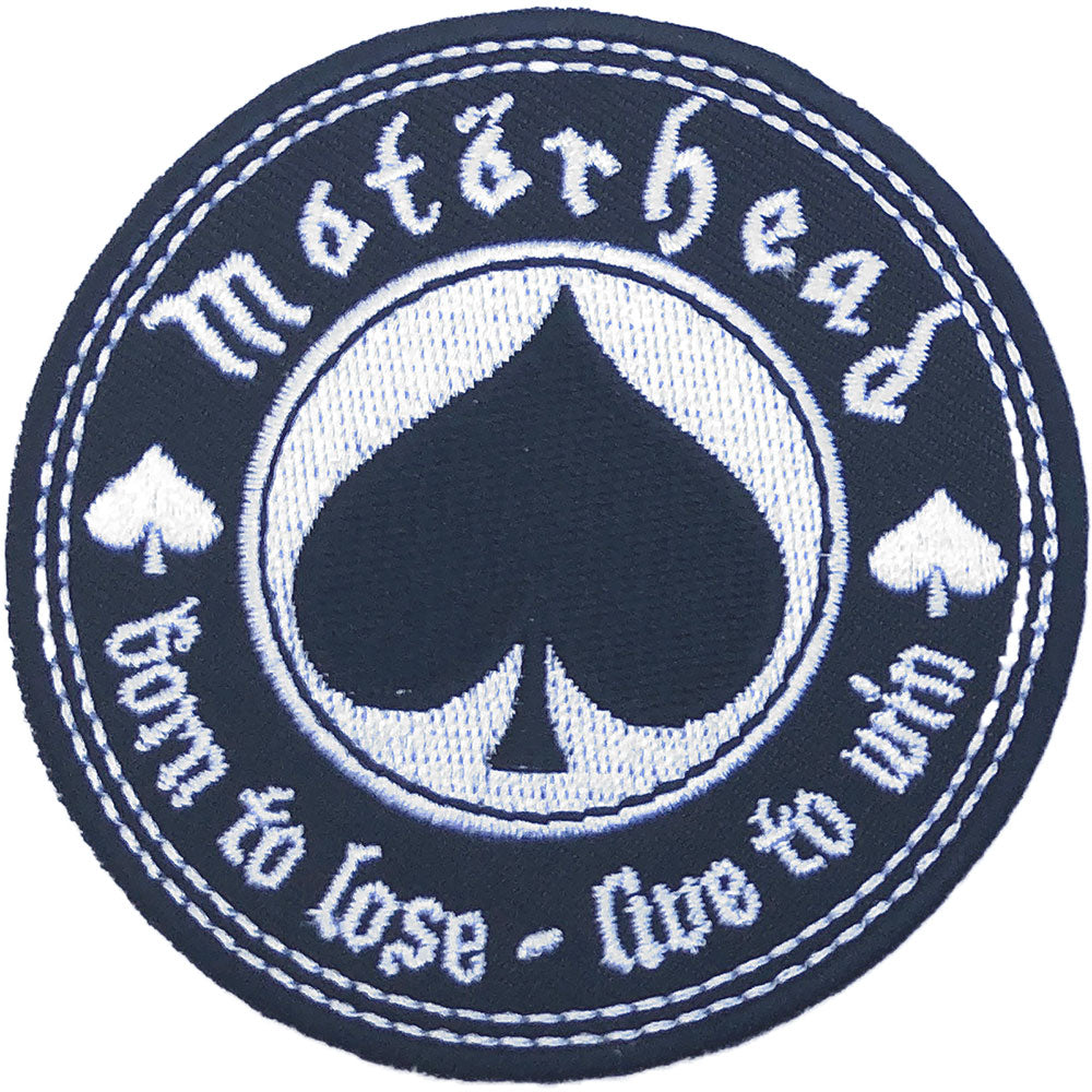 Officially Licensed Motorhead Ace Of Spades Iron On Patch- Music Rock Embroidered Patches