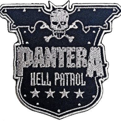 Officially Licensed Pantera Hell Patrol Iron On Patch- Music Rock Band Embroidered Patches