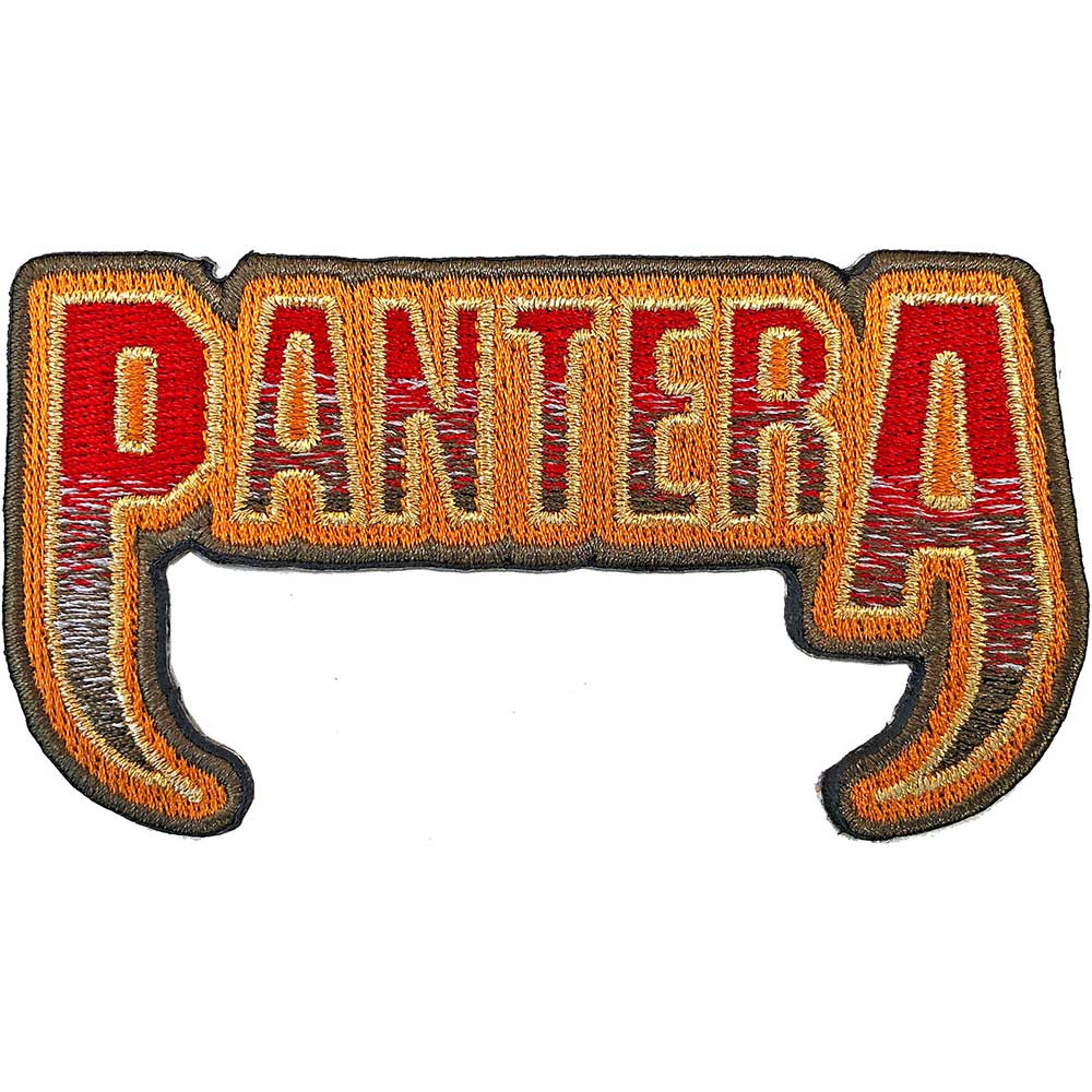 Officially Licensed Pantera Gold Logo Iron On Patch- Music Rock Patches