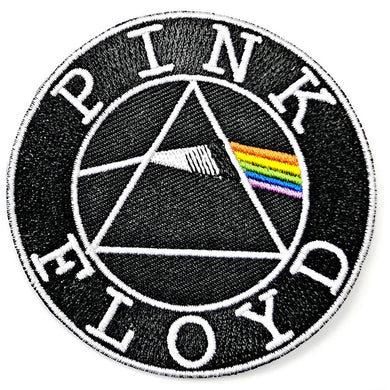 Officially Licensed Pink Floyd Logo Iron On Patch- Music Rock Embroidered Patches