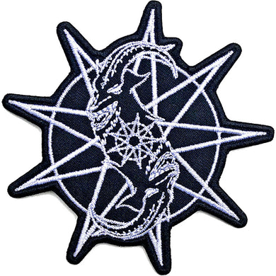 Officially Licensed Slipknot Goat Star Iron On Patch- Music Rock Band Embroidered Patches