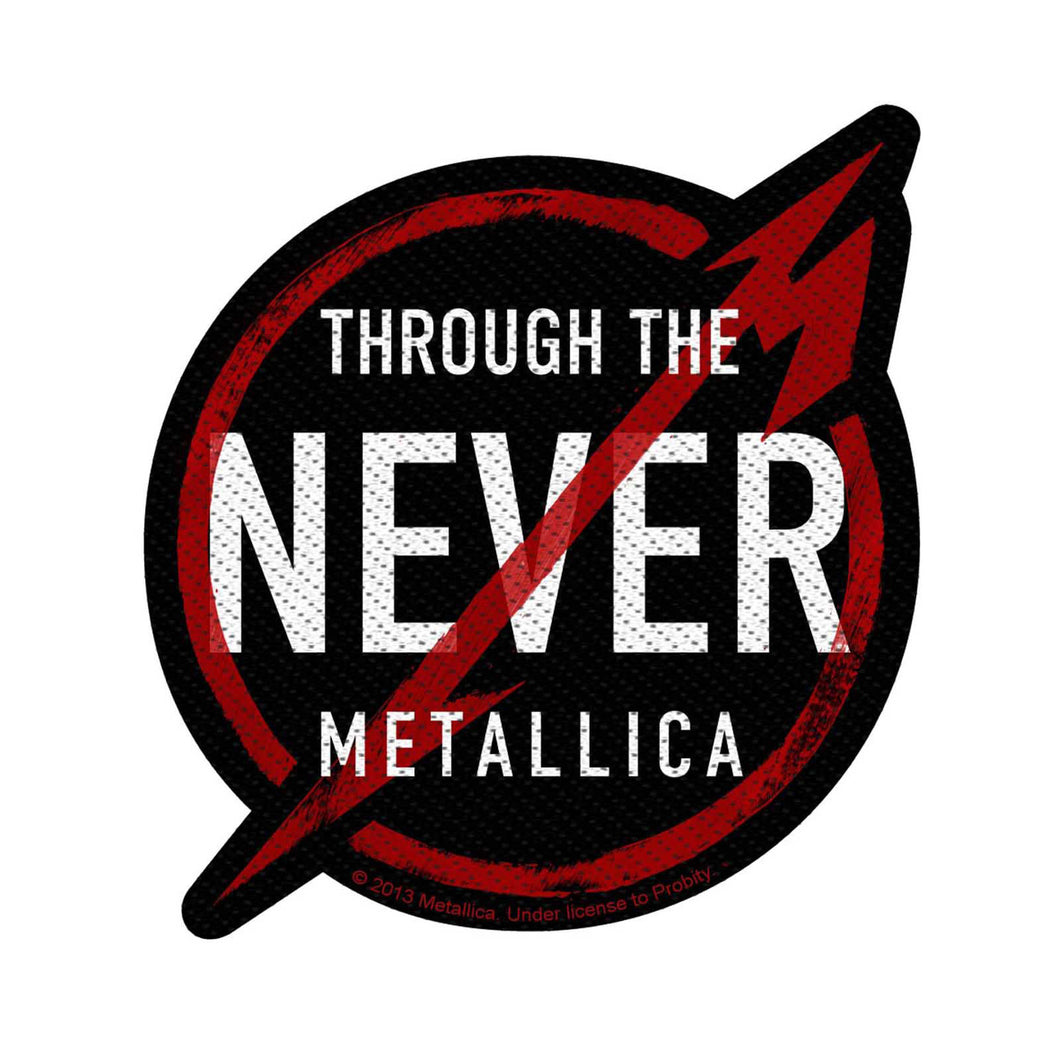 Officially Licensed Metallica Through The Never Sew On Patch- Music Patches