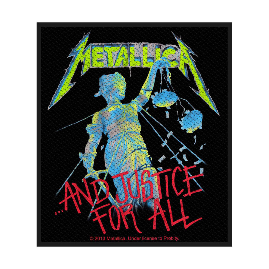 Officially Licensed Metallica And Justice For All Sew On Patch- Music Band Patches